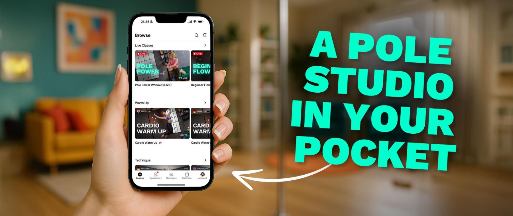 Pole Dance Classes You Can Join From Your Home To Learn Pole Dance From Scratch for Beginners Learn Pole Dancing at home with Pole Place the No. 1 App for learning Pole Dance without studio at home